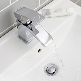 Prestige Flair Mono Basin Mixer Tap with Click Waste - Chrome | Product Image