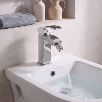Prestige Flair Mono Bidet Mixer Tap with Pop Up Waste - Chrome | Product Image