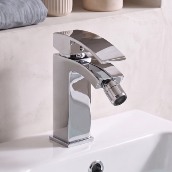Prestige Flair Mono Bidet Mixer Tap with Pop Up Waste - Chrome | Product Image