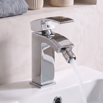 Prestige Flair Mono Bidet Mixer Tap with Pop Up Waste - Chrome | Product Image
