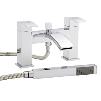 Prestige Flair Bath Shower Mixer Tap Pillar Mounted - Chrome | Product Image