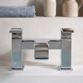 Prestige Flair Bath Filler Tap Pillar Mounted - Chrome | Product Image