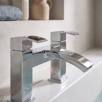 Prestige Flair Bath Filler Tap Pillar Mounted - Chrome | Product Image