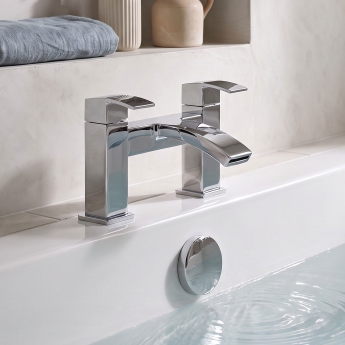 Prestige Flair Bath Filler Tap Pillar Mounted - Chrome | Product Image