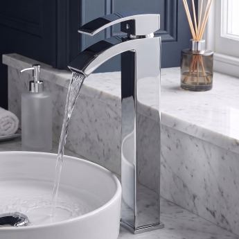 Prestige Flair Tall Mono Basin Mixer Tap - Chrome | Product Image