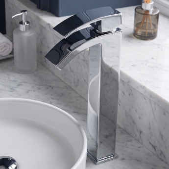 Prestige Flair Tall Mono Basin Mixer Tap - Chrome | Product Image