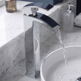 Prestige Flair Tall Mono Basin Mixer Tap - Chrome | Product Image
