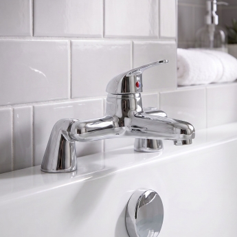 Prestige G4K Bath Filler Tap Pillar Mounted - Chrome | Product Image