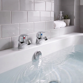 Prestige G4K Bath Taps Pair - Chrome | Product Image