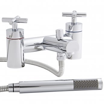 Prestige Times Bath Shower Mixer Tap Pillar Mounted - Chrome
