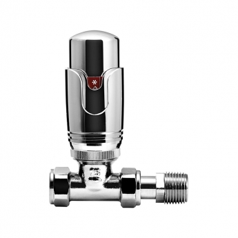 Prestige K-Therm Twin Pack TRV & Lockshield Angled Valve - Refined Chrome