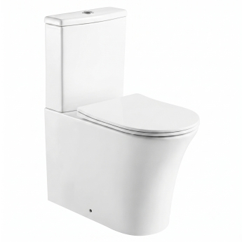 Prestige Kameo Rimless Fully Back to Wall Close Coupled Toilet (inc Soft Close Seat) | Product Image
