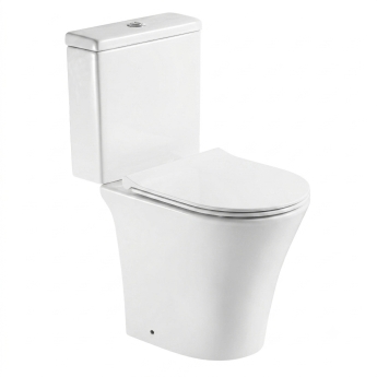 Prestige Kameo Rimless Short Projection Close Coupled Toilet (inc Soft Close Seat) | Product Image