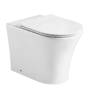 Prestige Kameo Rimless Back to Wall Toilet (inc Soft Close Seat) | Product Image