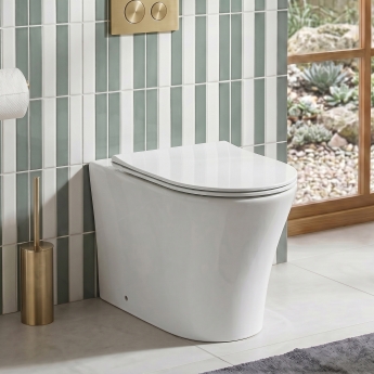 Prestige Kameo Rimless Back to Wall Toilet (inc Soft Close Seat) | Product Image