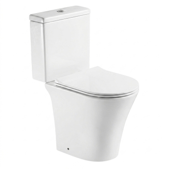 Prestige Kameo Rimless Short Projection Close Coupled Toilet (inc Soft Close Seat) | Product Image