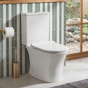 Prestige Kameo Rimless Short Projection Close Coupled Toilet (inc Soft Close Seat) | Product Image