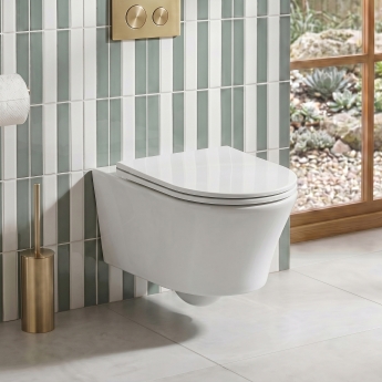 Prestige Kameo Rimless Wall Hung Toilet (inc Soft Close Seat) | Product Image