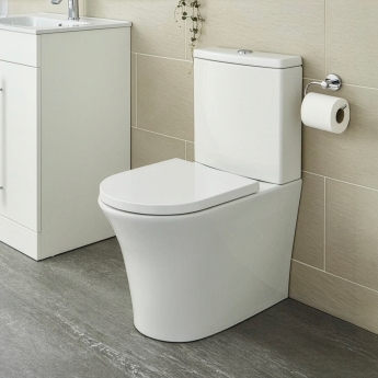 Prestige Kameo Rimless Fully Back to Wall Close Coupled Toilet (inc Soft Close Seat) | Product Image