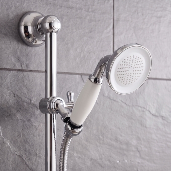 Prestige Klassique Option 1 Thermostatic Concealed Shower Valve with Adjustable Slide Rail Kit - Chrome | Product Image