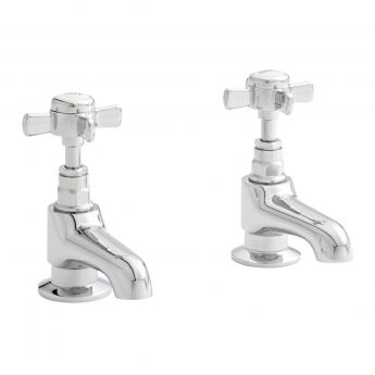 Prestige Klassique Basin Taps Pair Chrome