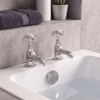 Prestige Klassique Bath Taps Pair Chrome | Product Image