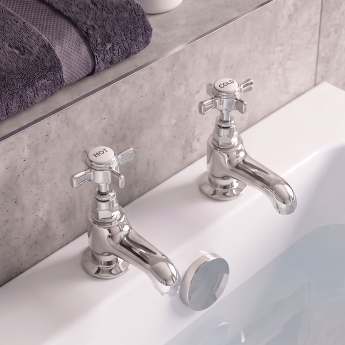 Prestige Klassique Bath Taps Pair Chrome | Product Image