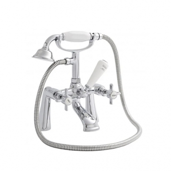 Prestige Klassique Bath Shower Mixer Tap Pillar Mounted - Chrome