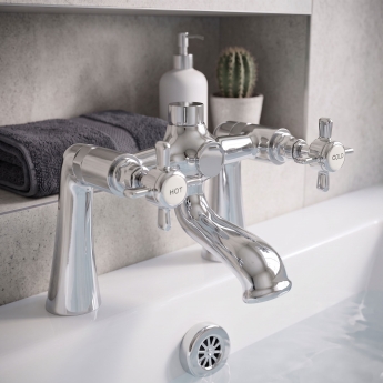 Prestige Klassique Bath Filler Tap Pillar Mounted - Chrome | Product Image