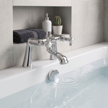 Prestige Klassique Bath Filler Tap Pillar Mounted - Chrome | Product Image