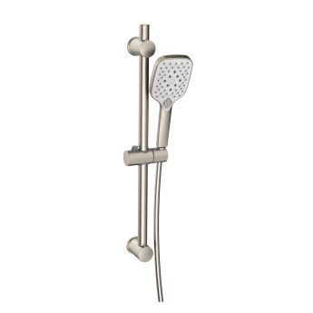 Prestige Kolt Thermostatic Concealed Shower Valve with Adjustable Slide Rail Kit - Brushed Nickel | Product Image