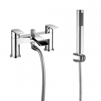 Prestige Curve Bath Shower Mixer Tap with Shower Kit - Chrome | Product Image
