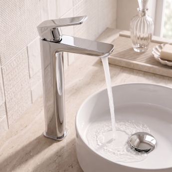 Prestige Kolt Tall Mono Basin Mixer Tap - Chrome | Product Image