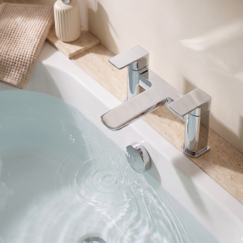 Prestige Kolt Bath Filler Tap Pillar Mounted - Chrome | Product Image