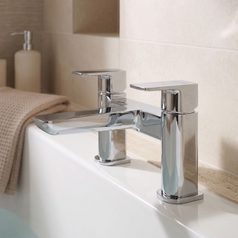 Prestige Kolt Bath Filler Tap Pillar Mounted - Chrome | Product Image