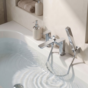 Prestige Kolt Bath Shower Mixer Tap with Shower Kit - Chrome | Product Image