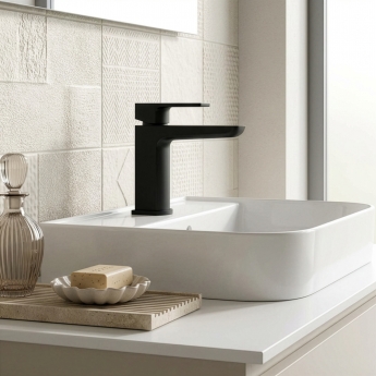 Prestige Kolt Mono Basin Mixer Tap - Matt Black | Product Image