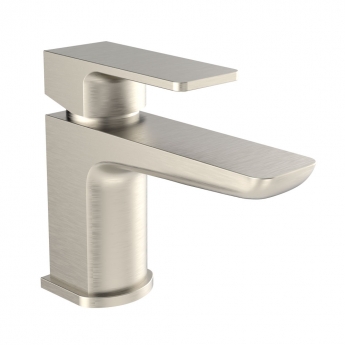 Prestige Kolt Mini Mono Basin Mixer Tap with Click Waste - Brushed Nickel