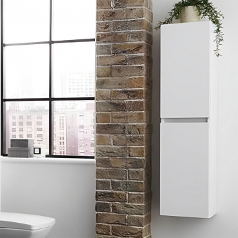 Prestige Kore 300mm Wall Hung 2-Door Tall Storage Unit