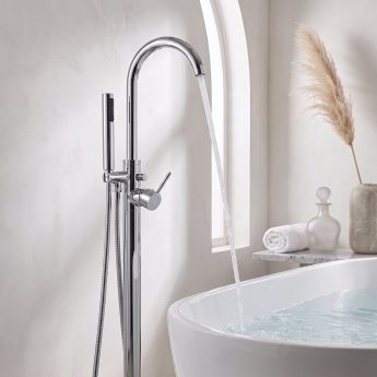 Prestige Kore Freestanding Bath Shower Mixer Tap - Chrome | Product Image