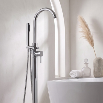 Prestige Kore Freestanding Bath Shower Mixer Tap - Chrome | Product Image