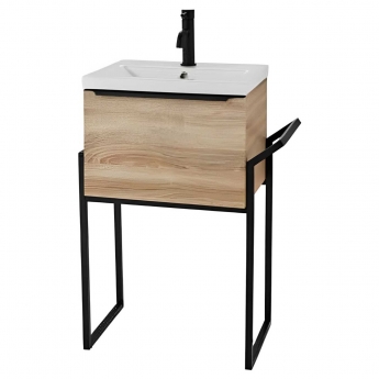 Prestige Kore Floor Standing 1-Drawer Vanity Unit with Basin 500mm Wide and Frame