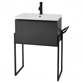 Prestige Kore Floor Standing 1-Drawer Vanity Unit with Basin 600mm Wide and Frame