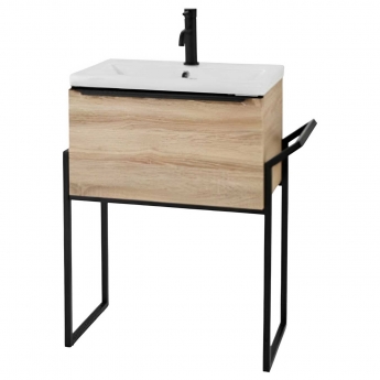 Prestige Kore Floor Standing 1-Drawer Vanity Unit with Basin 600mm Wide and Frame