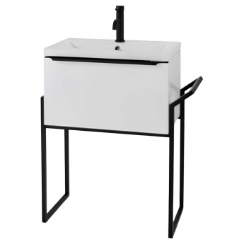 Prestige Kore Floor Standing 1-Drawer Vanity Unit with Basin 600mm Wide and Frame