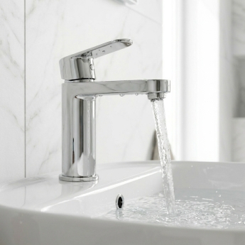 Prestige Logik Mono Basin Mixer Tap with Click Waste - Chrome | Product Image