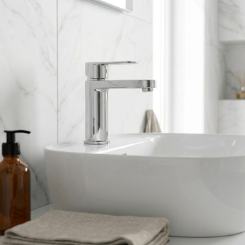 Prestige Logik Mono Basin Mixer Tap with Click Waste - Chrome | Product Image