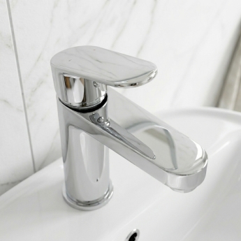 Prestige Logik Mono Basin Mixer Tap with Click Waste - Chrome | Product Image
