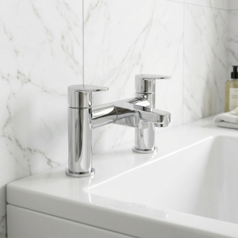 Prestige Logik Bath Filler Tap Pillar Mounted - Chrome | Product Image