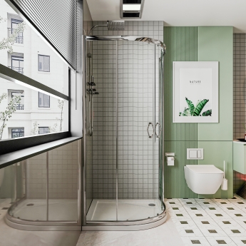 Prestige Foundation 45mm Quadrant Shower Tray